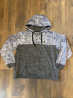 Men’s Hooey 1/4 Button up Hoodie